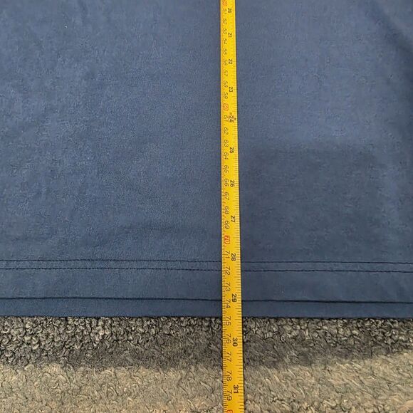 Lacoste Mens Crew Neck  Cotton T-shirt Size 7 Repeat Logo Print Blue - Picture 6 of 6